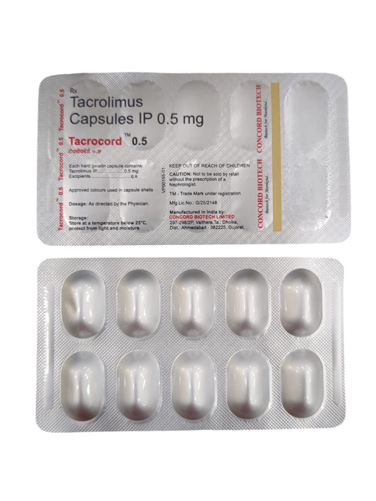 Tacrocord 0.5mg Tablet