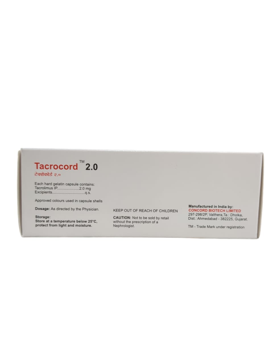 Tacrocord 2mg Tablet