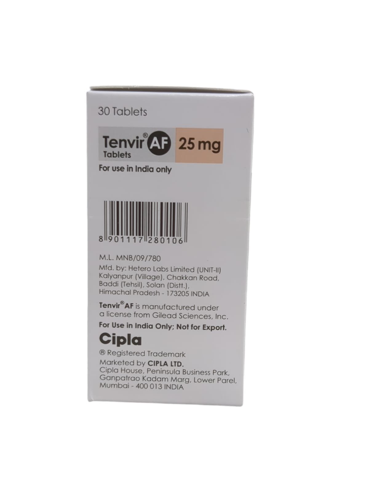 Tenvir AF 25mg Tablet