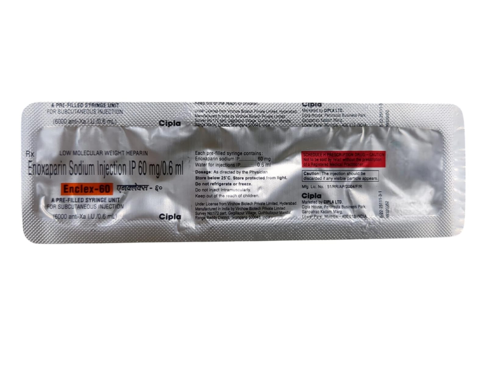 Enclex 60mg Injection