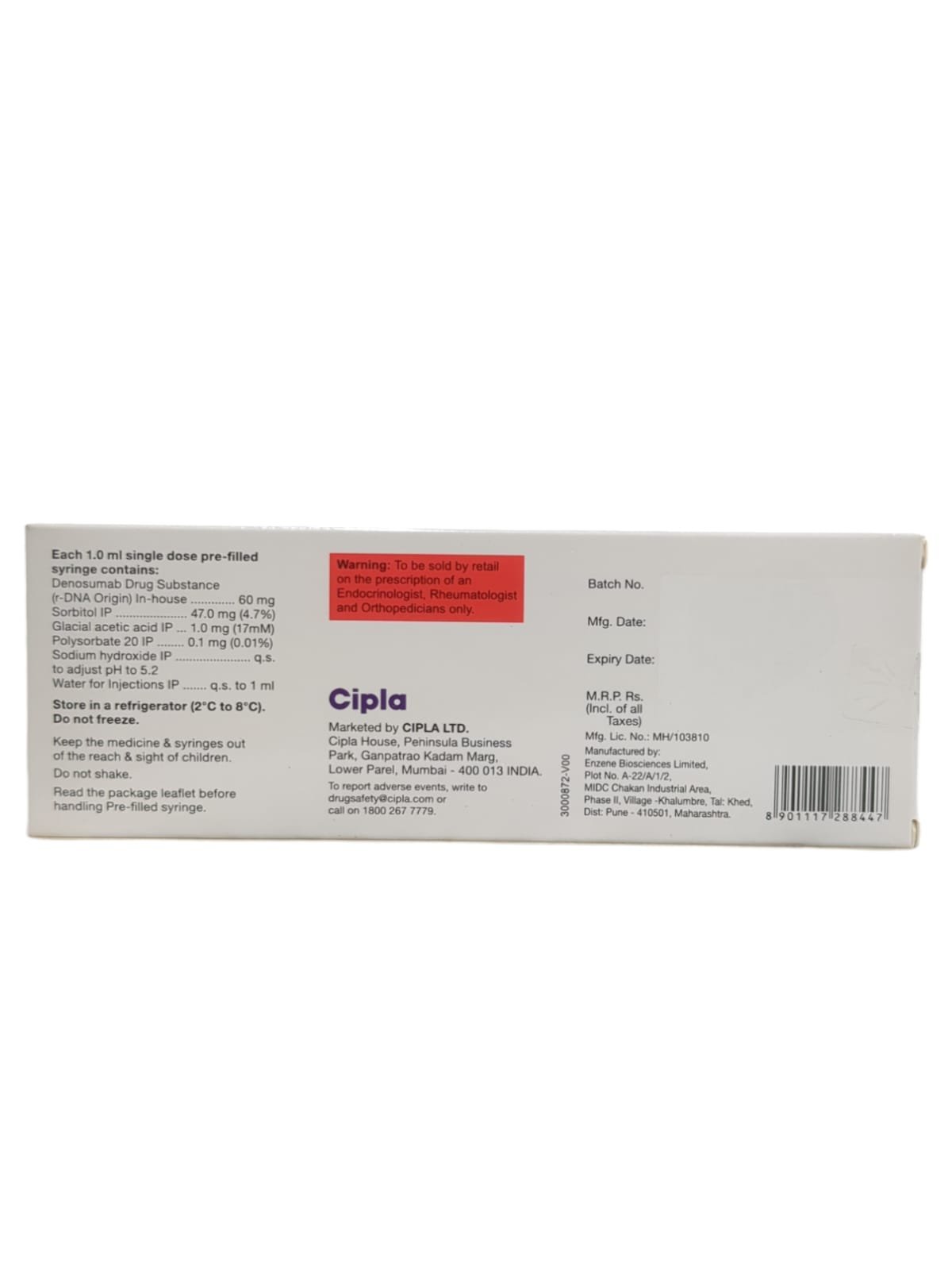 Denoci 60mg Injection