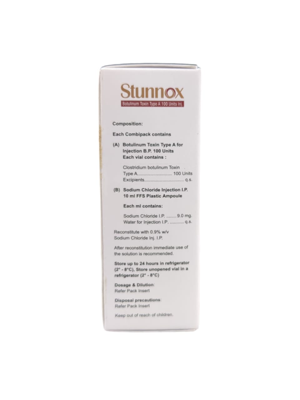 Stunnox 100unit Injection
