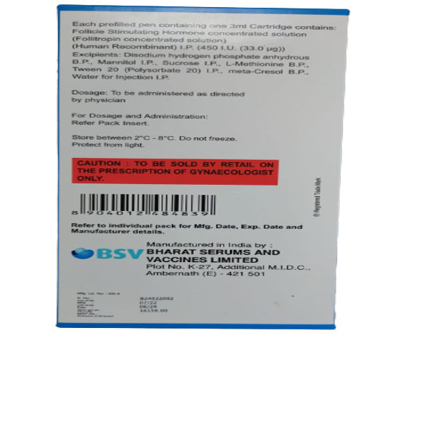 Foligraf 450 IU Injection