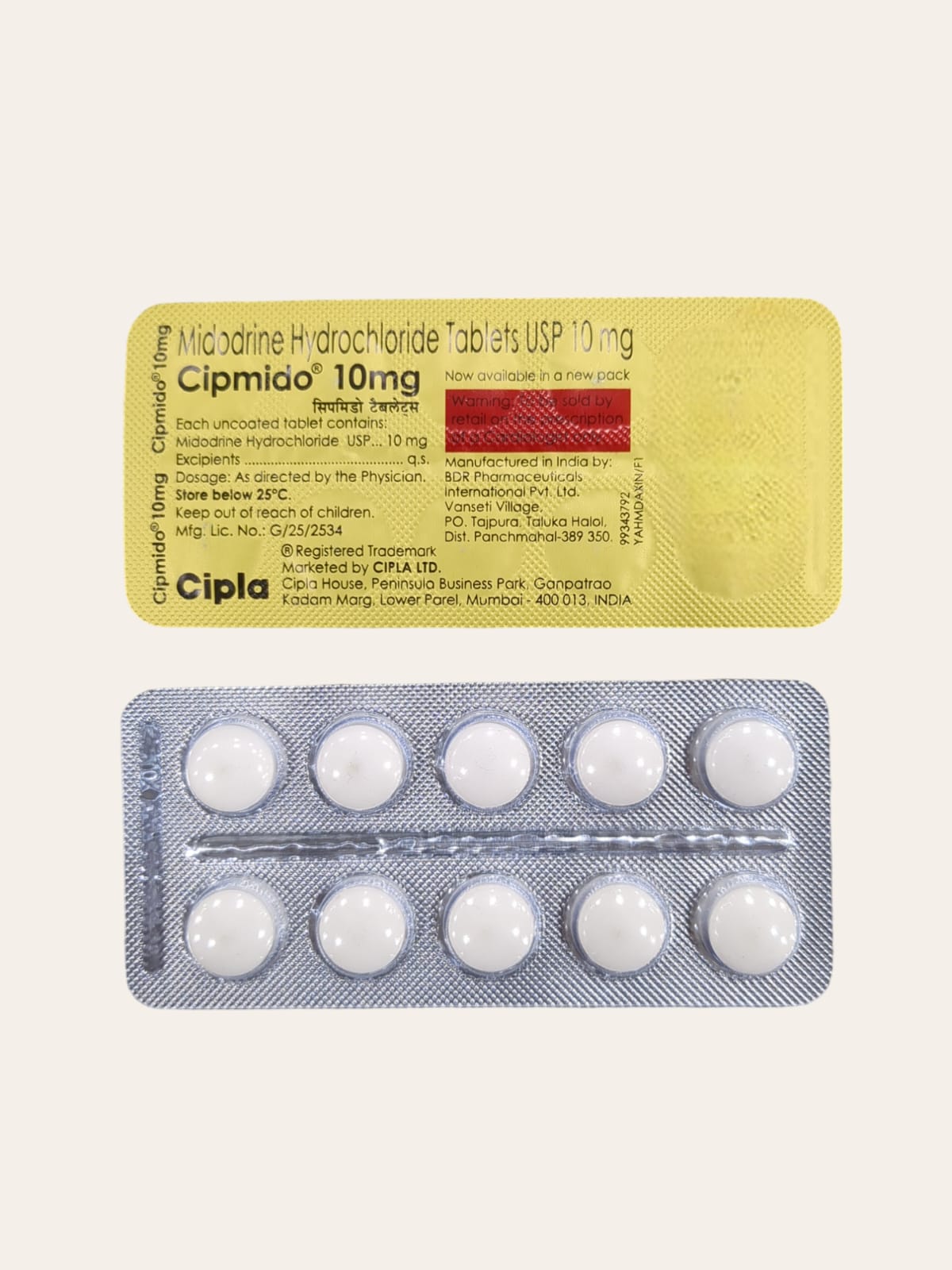 Cipmido 10mg Tablet