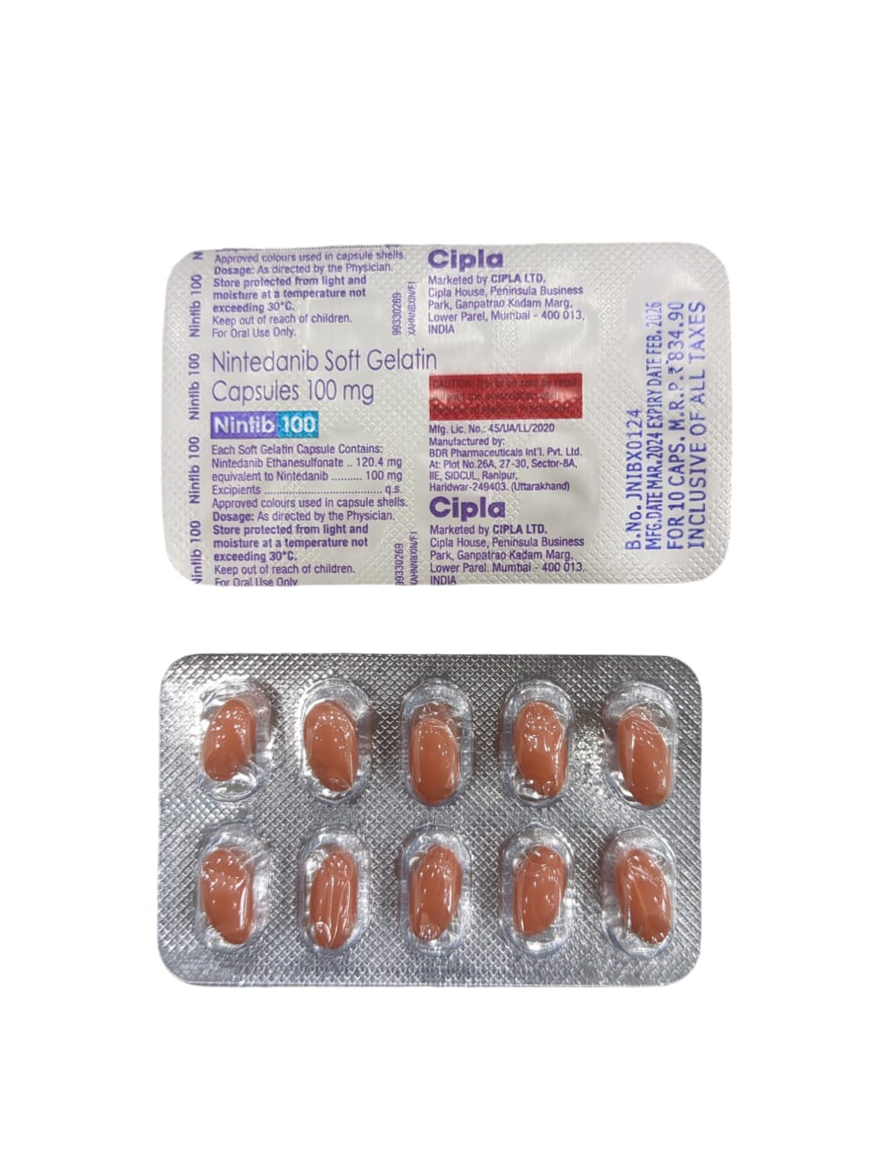 Nintib 100mg Capsule