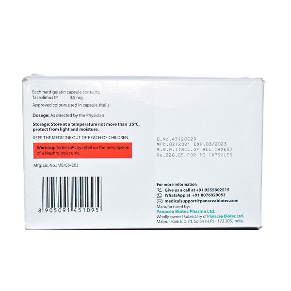 Pangraf 0.5mg Capsule