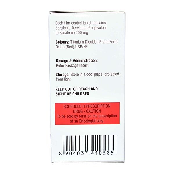 Sorafenat 200mg Tablet ( 120 Tablet )