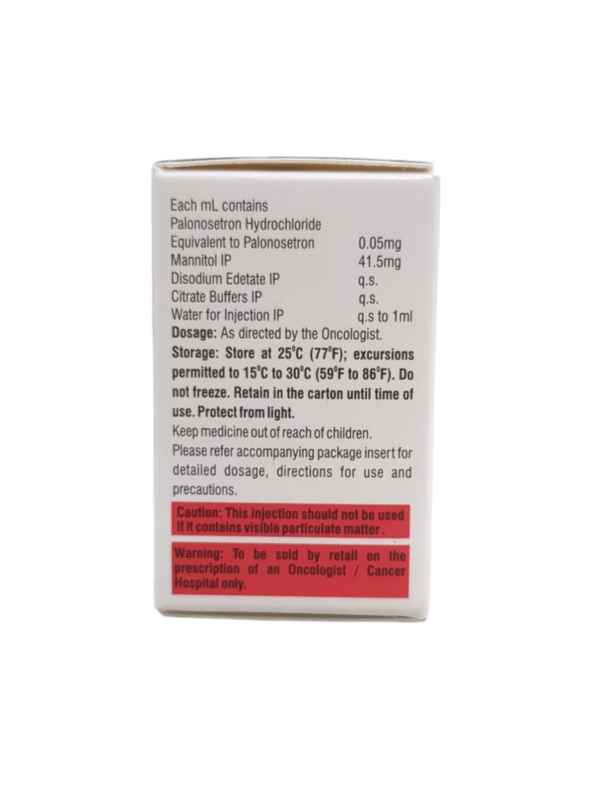 Palonoget 0.25mg Injection