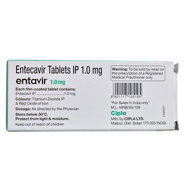 Entavir 1mg Tablet