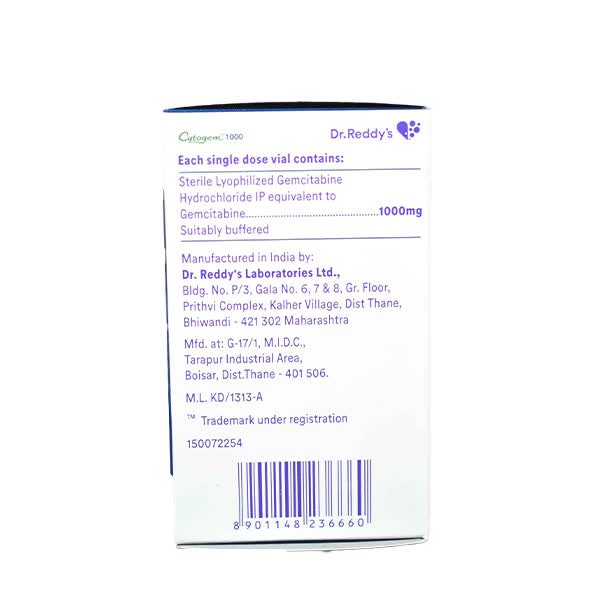 Cytogem 1000mg Injection