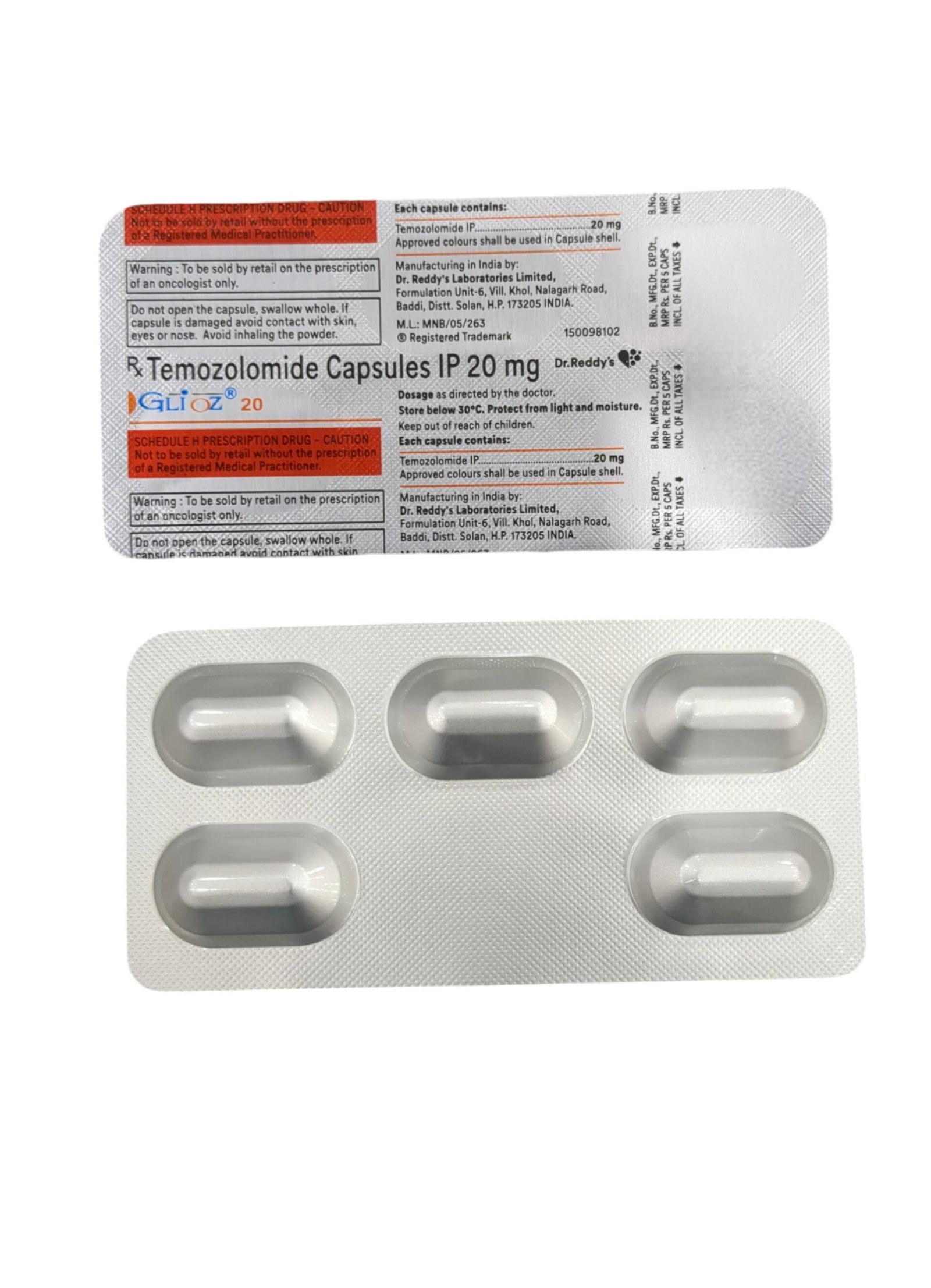 Glioz 20mg Capsule