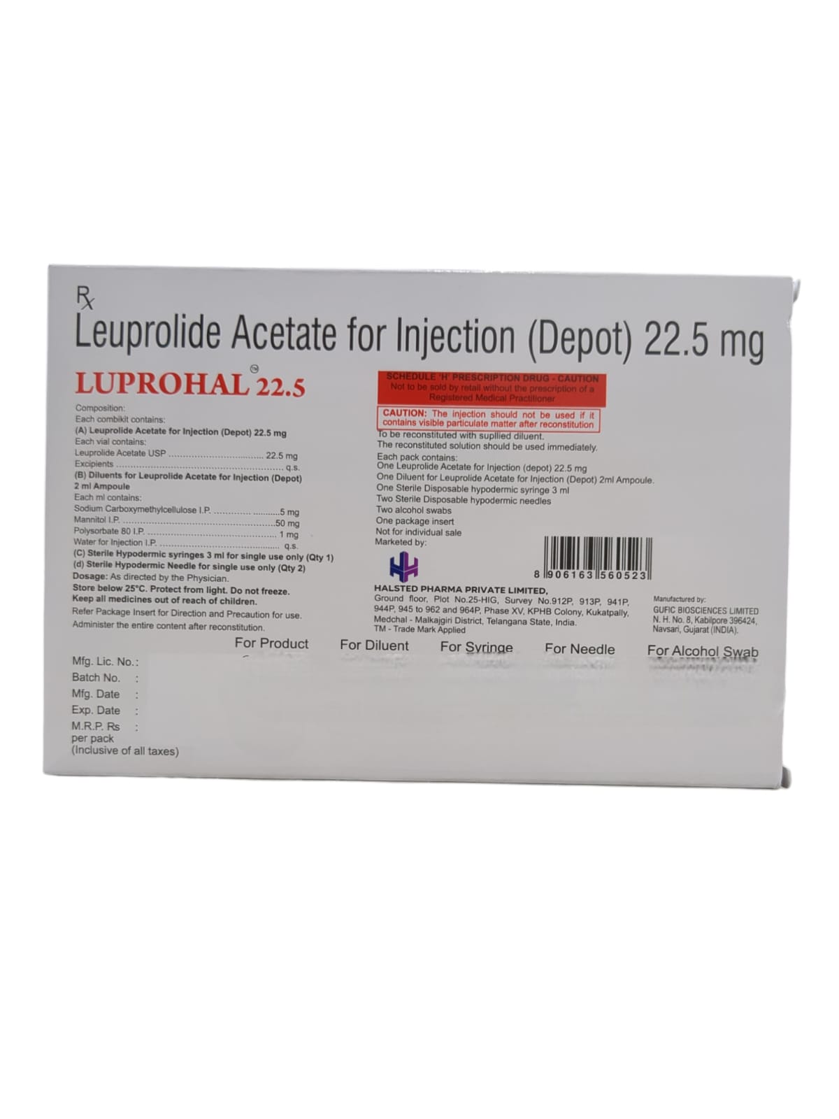 Luprohal 22.5mg Injection