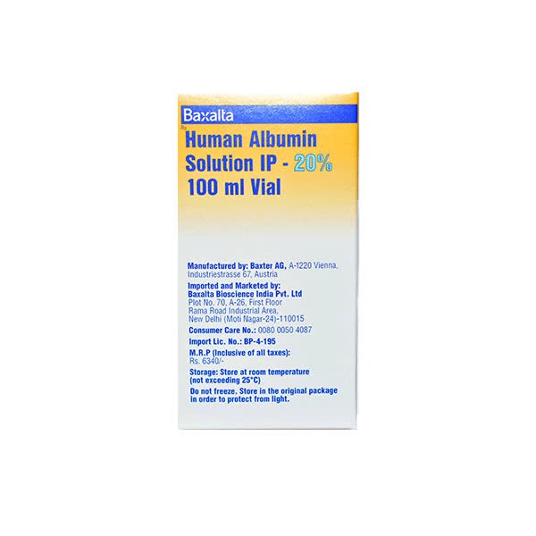 HUMAN ALBUMIN 20% 100ML