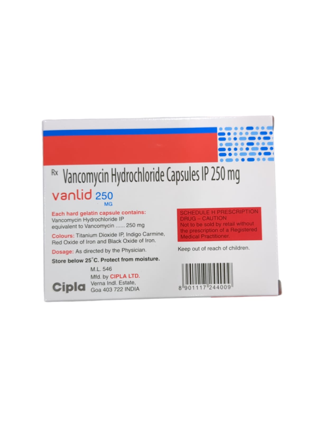 Vanlid 250mg Capsule