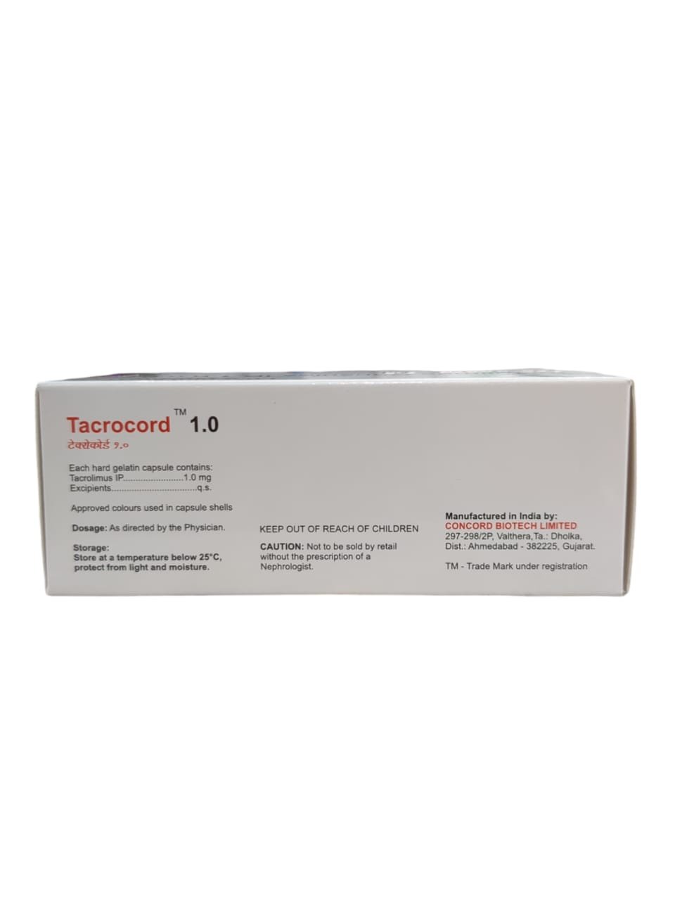Tacrocord 1mg Tablet