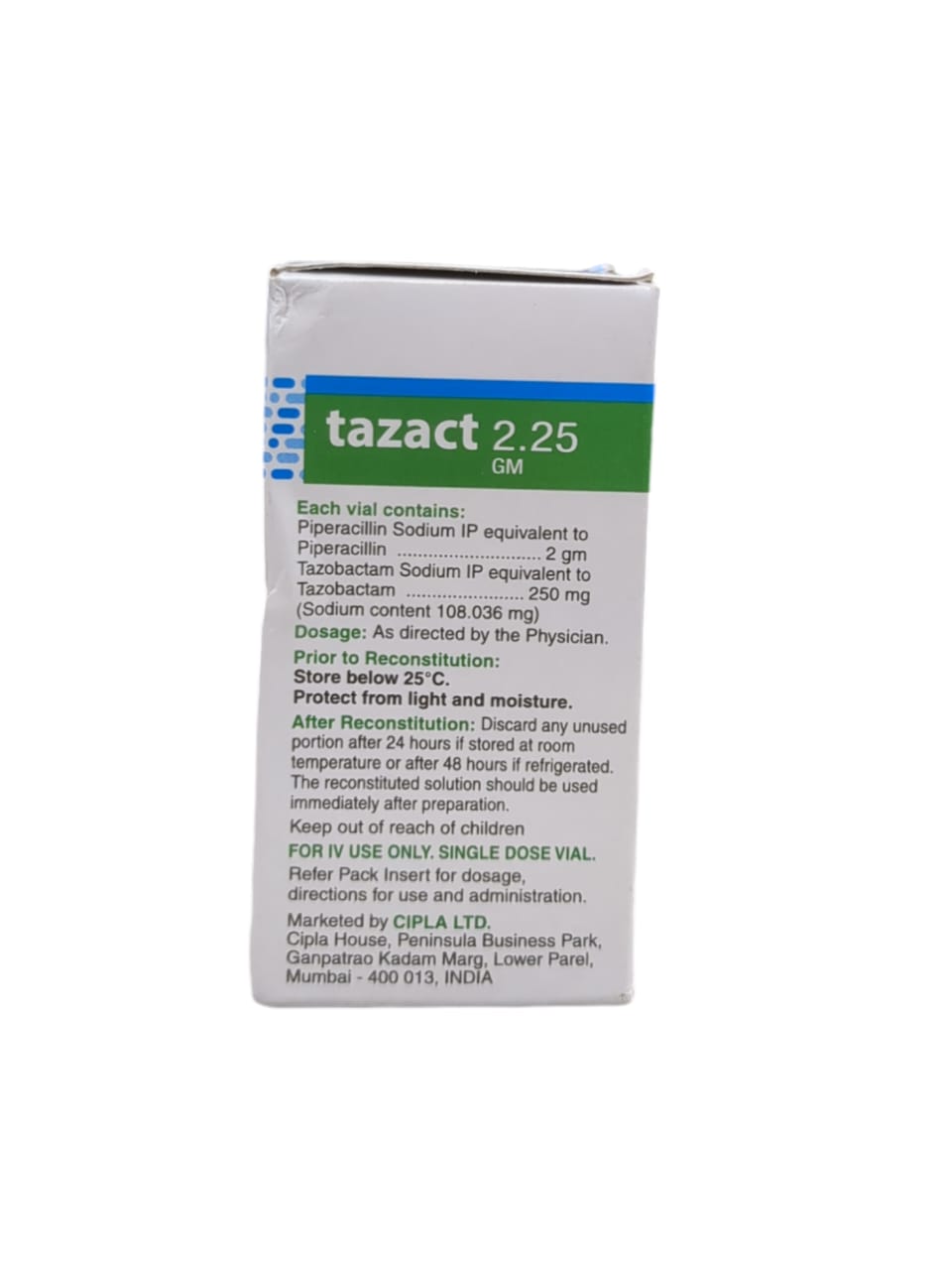 Tazact 2.25gm Injection