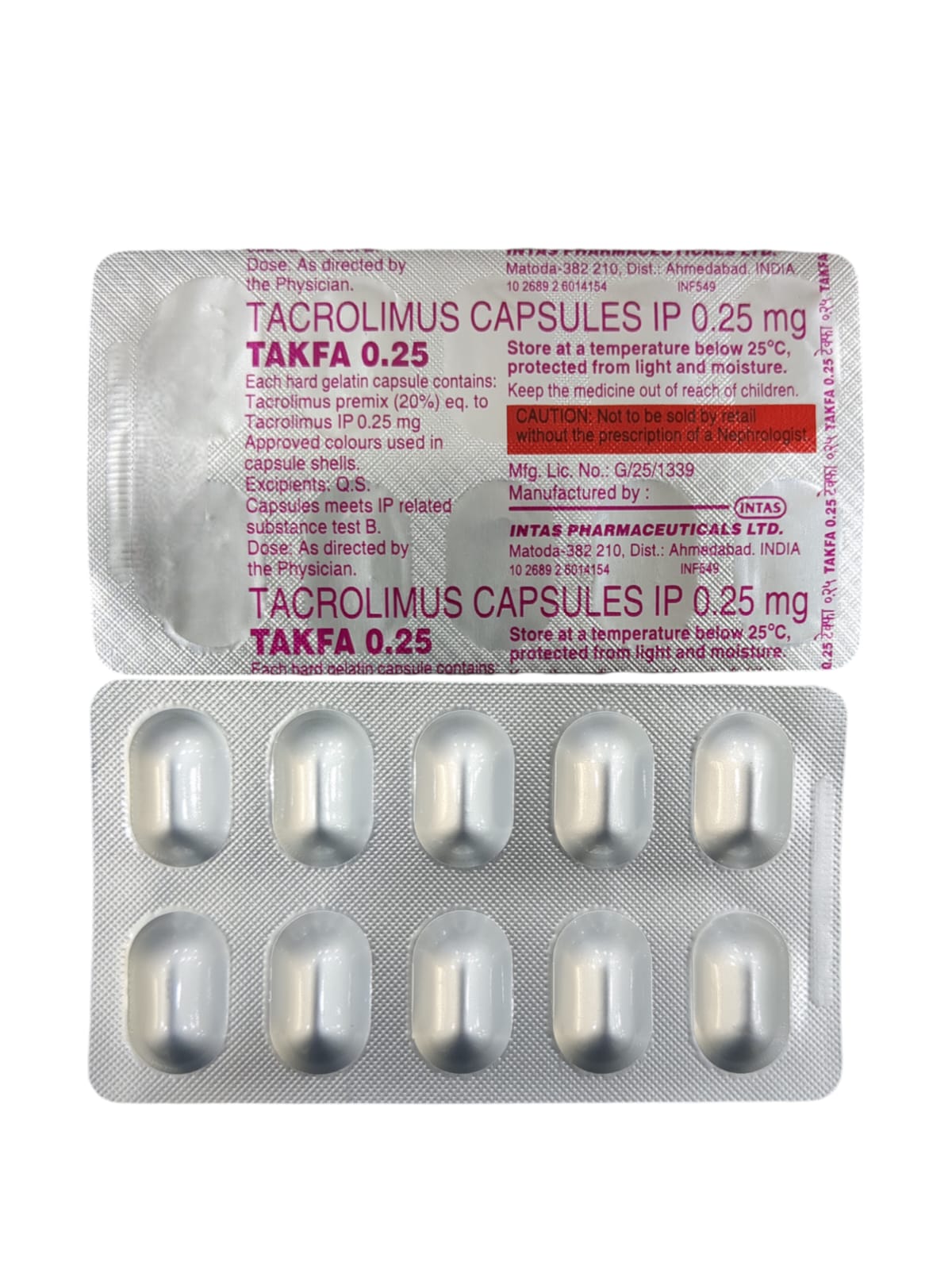 Takfa 0.25mg Capsule