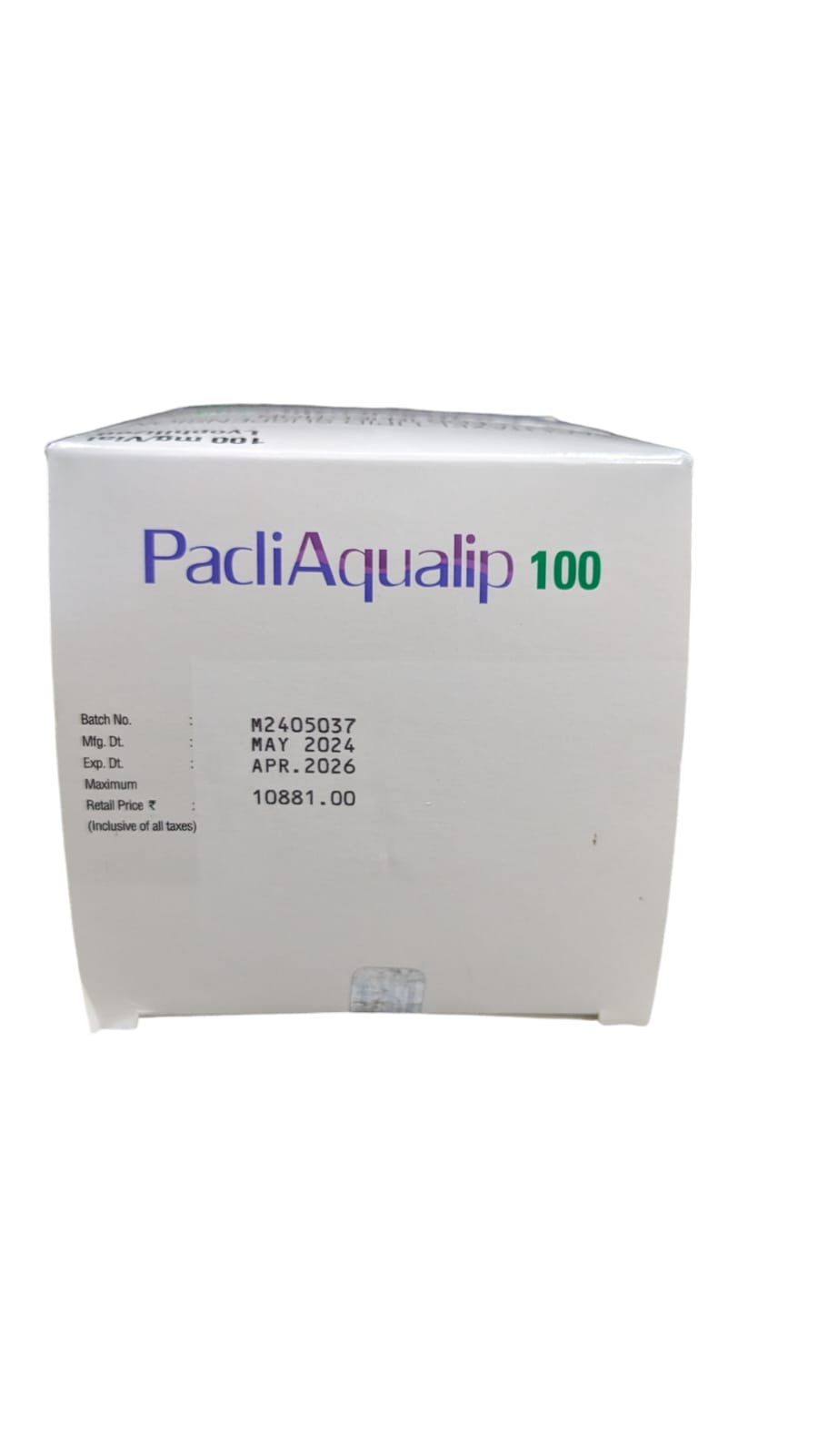 PacliAqualip 100mg Injection