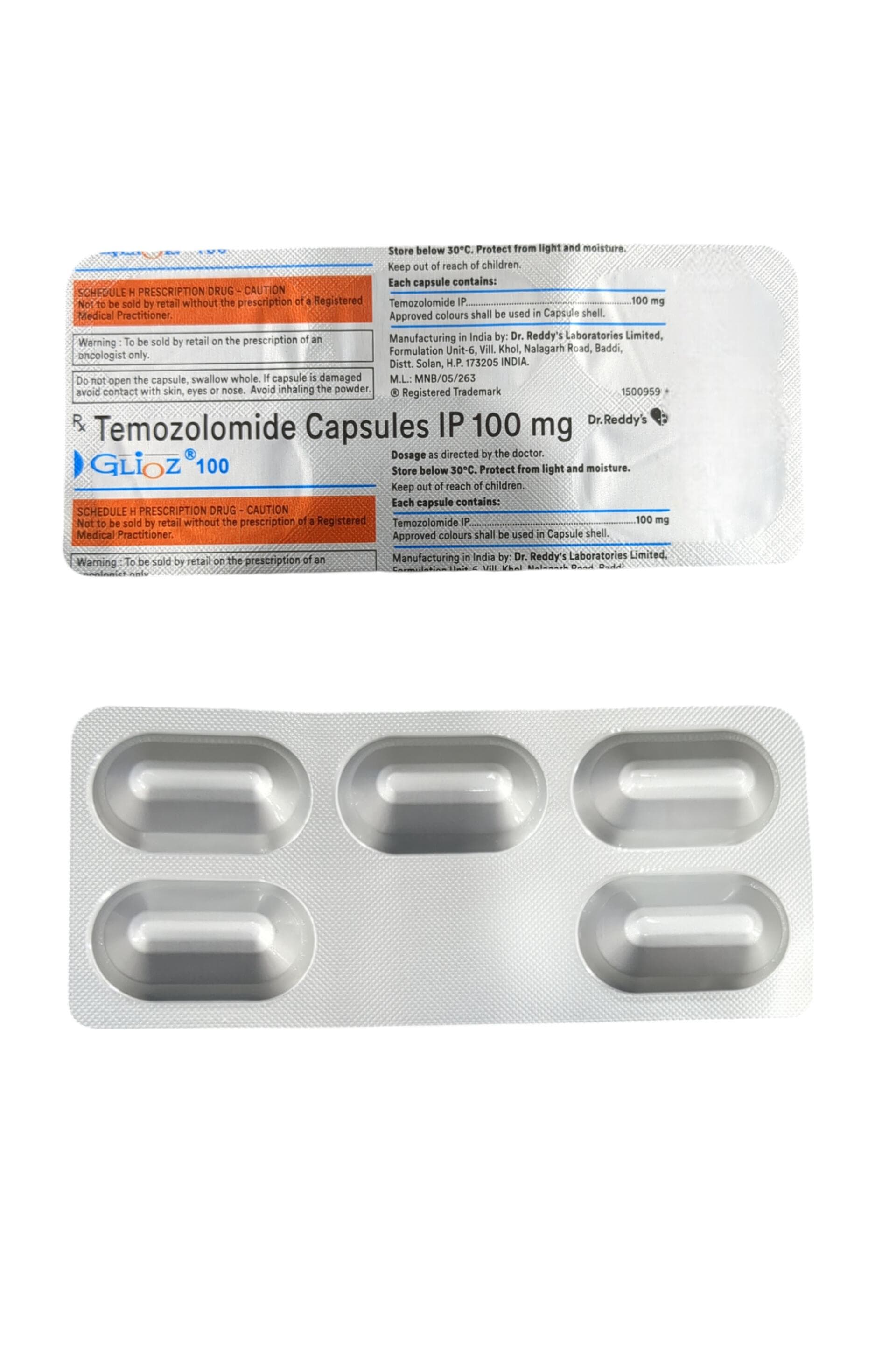 Glioz 100mg Capsule