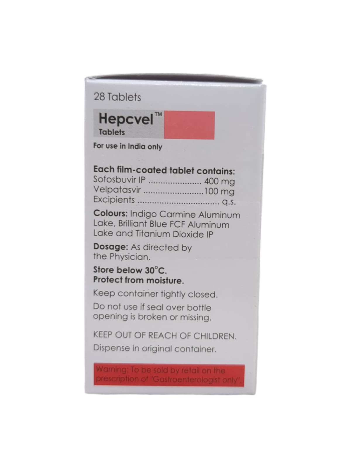 Hepcvel 400mg/100mg Tablet