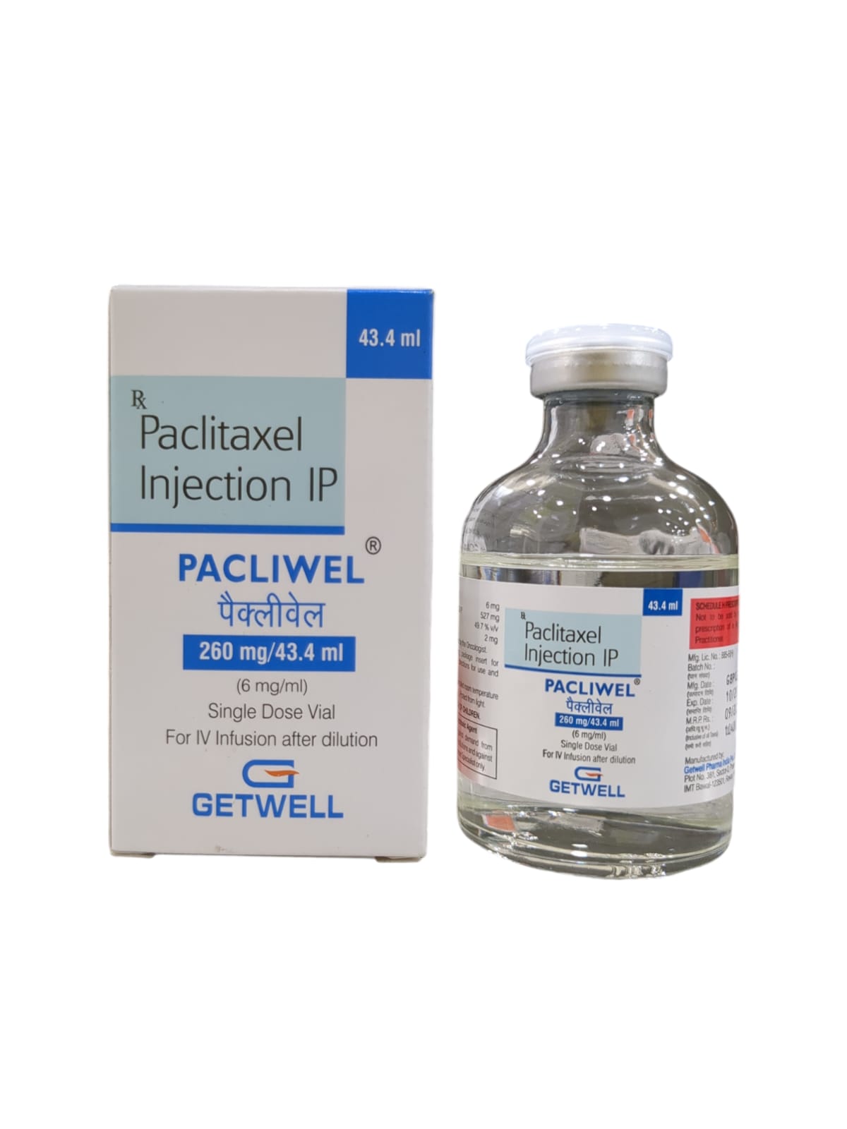 Pacliwel 260mg Injection